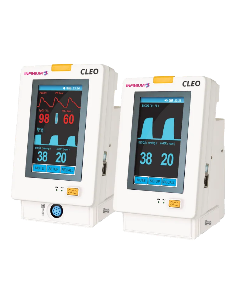 Cleo Compact EtCO2 Monitor with Vitals