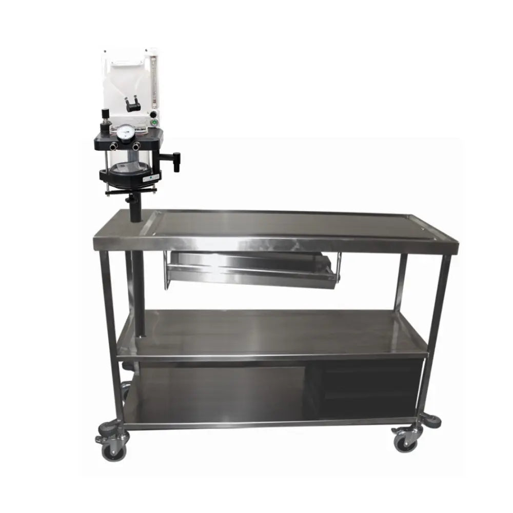 Stainless Anesthesia Transport Gurney with Protective Bumpers