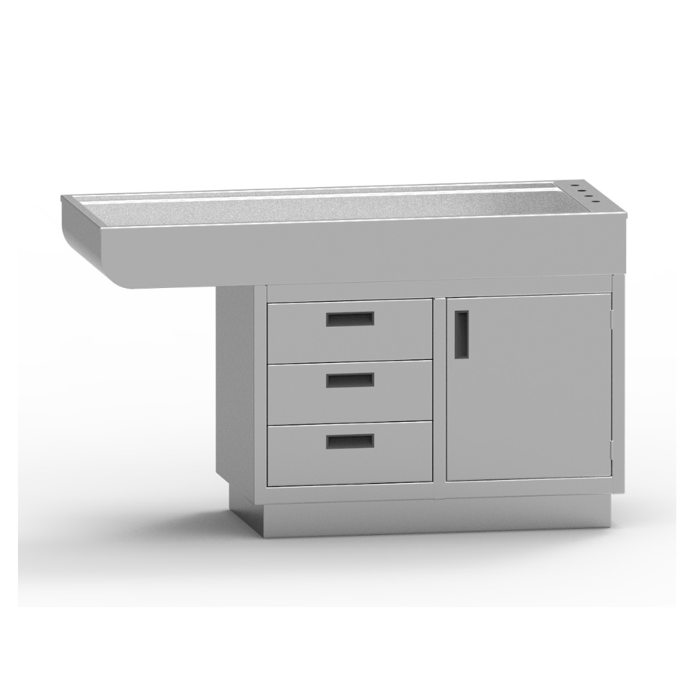 All Stainless Steel Wet Table Cabinet with Knee Space