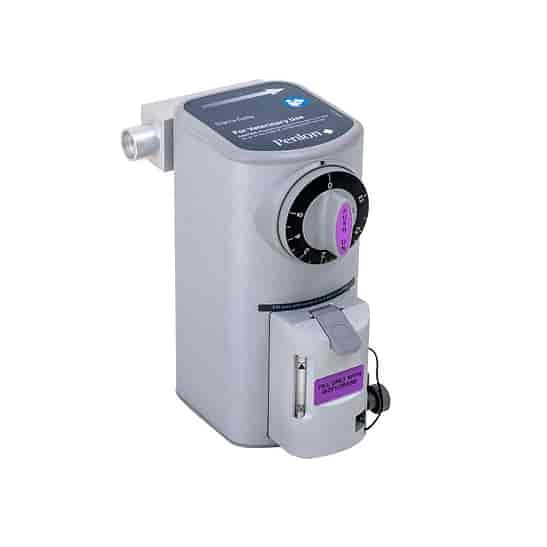 Penlon Sigma Delta isoflurane vaporizer; representative cage mount keyed-fill configuration