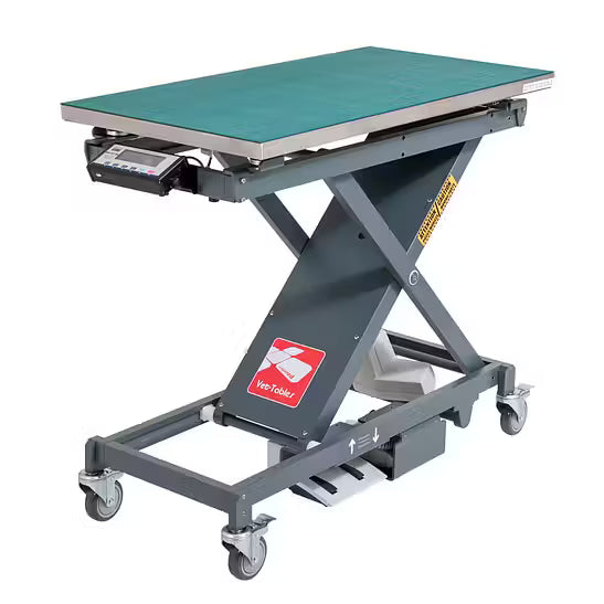Scissor Veterinary Exam Table with Integrated Scale