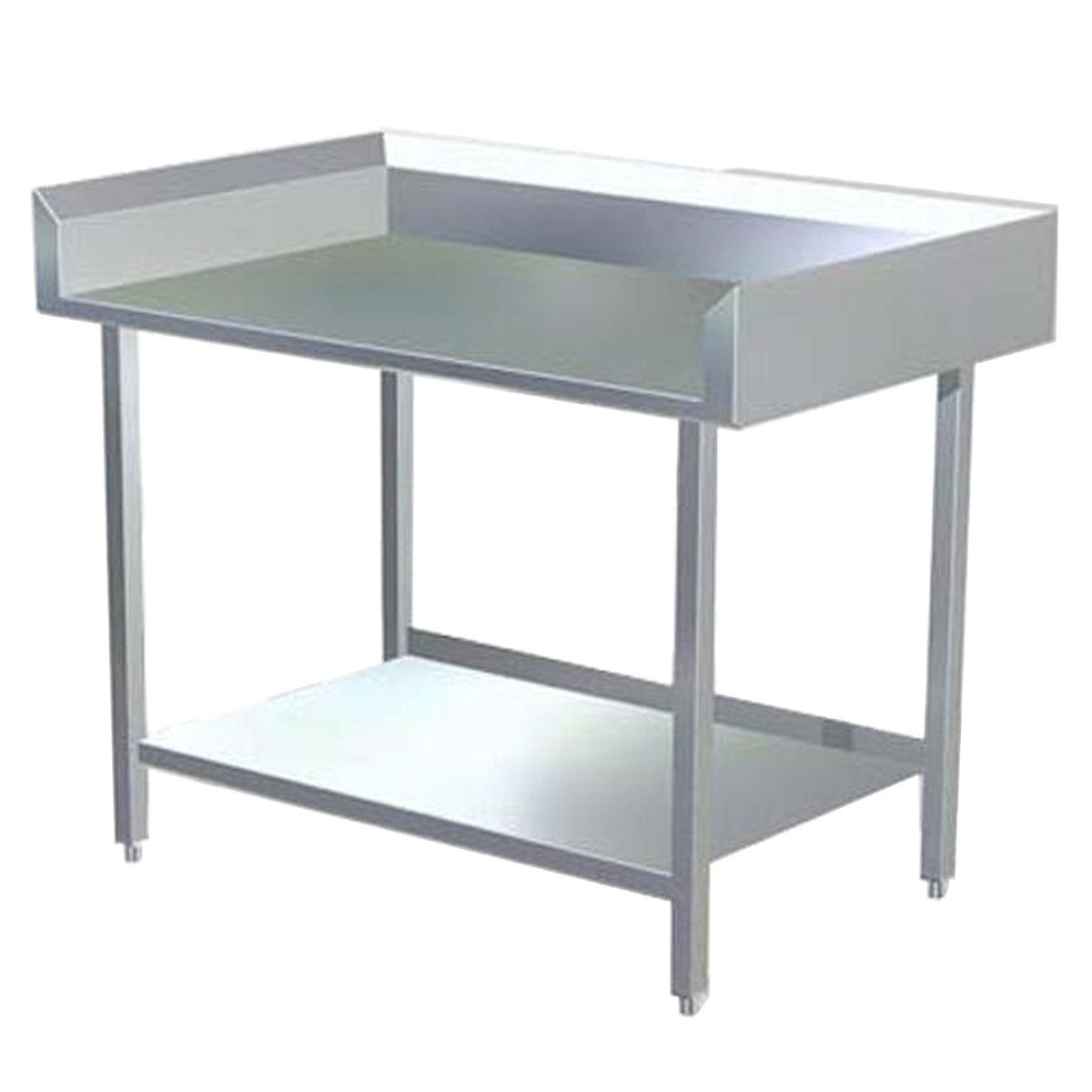 48" Stainless Steel Prep Table with Backsplash